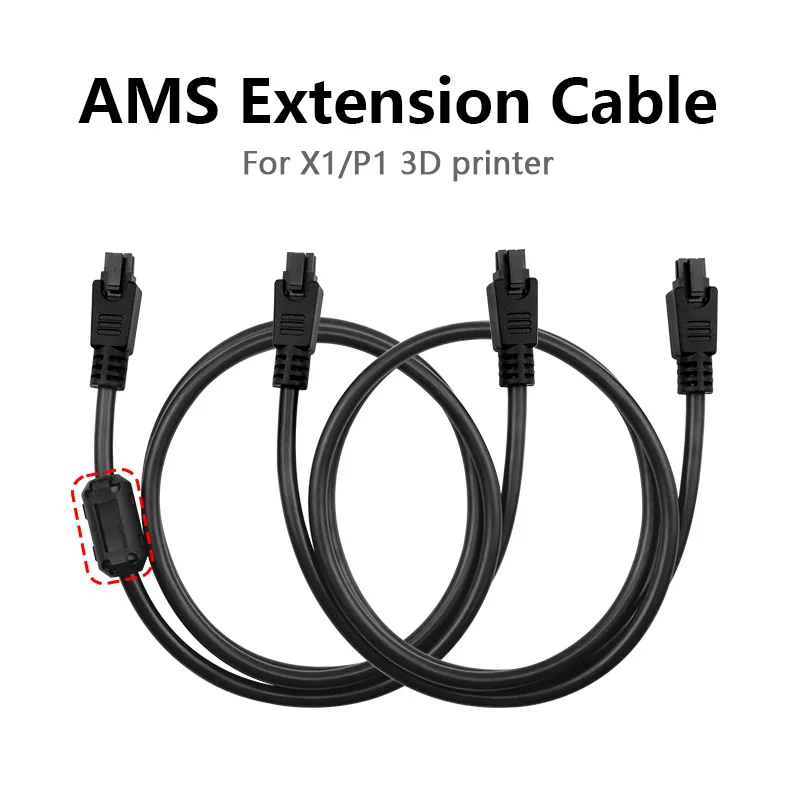 1M /2Meter X1/P1 Series 6pin Data Cable AMS HUB Connection AMS For Bambulance lab  X1C P1S P1P 3D Printer Parts