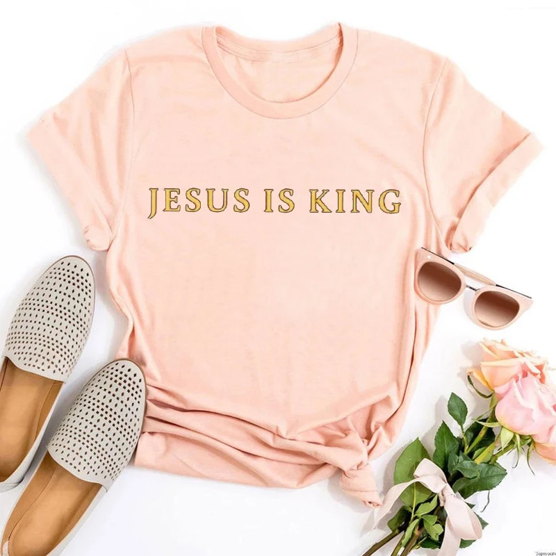 Jesus Is King Graphic T Shirts Unisex Mens Womens Inspired Re Creation Vintage Clothes Woman Charity Give Back Graphic Tee