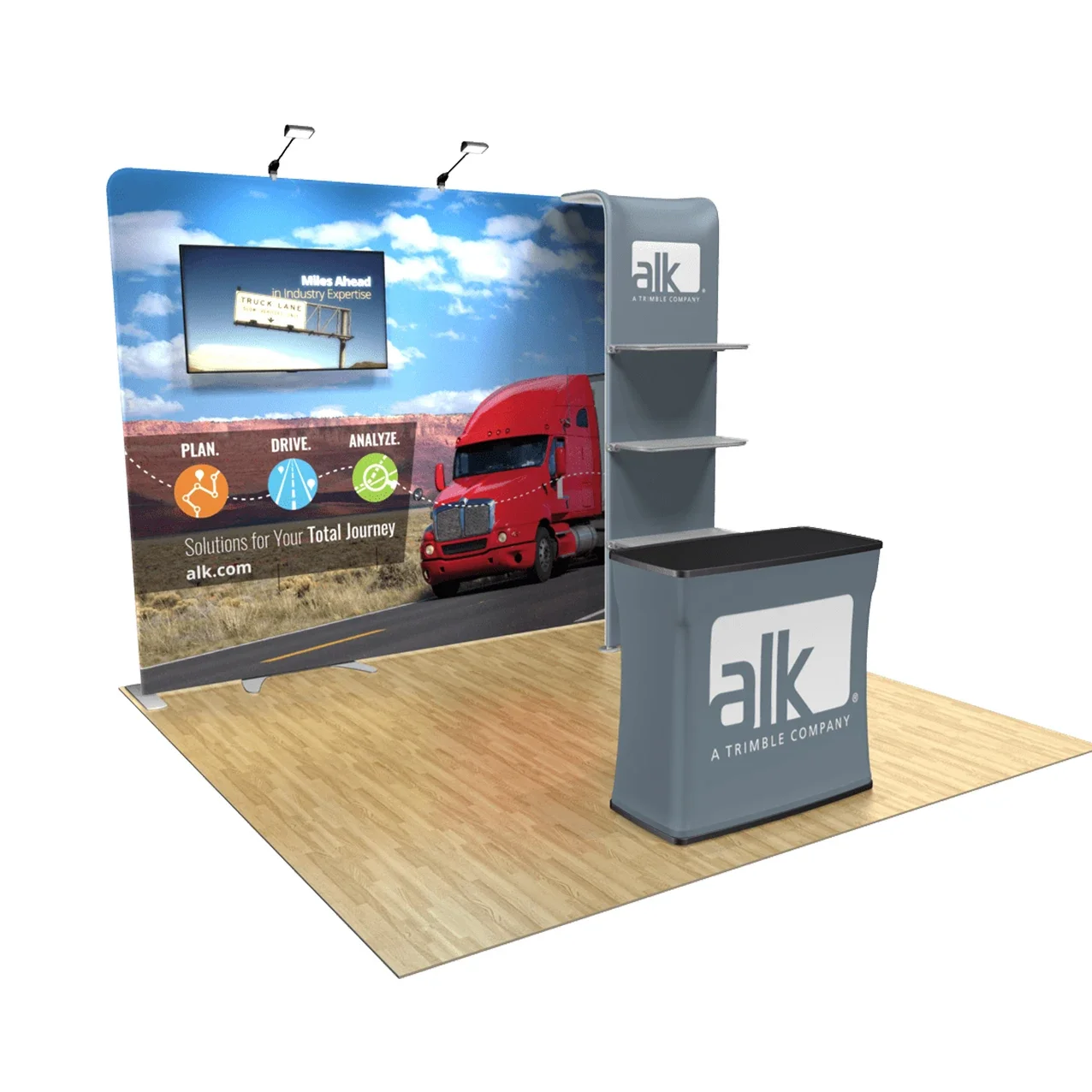 HeBang Portable Exhibition Booth Wall Banner Stand Straight Backdrop Tension Fabric Pop Up Display For Trade show