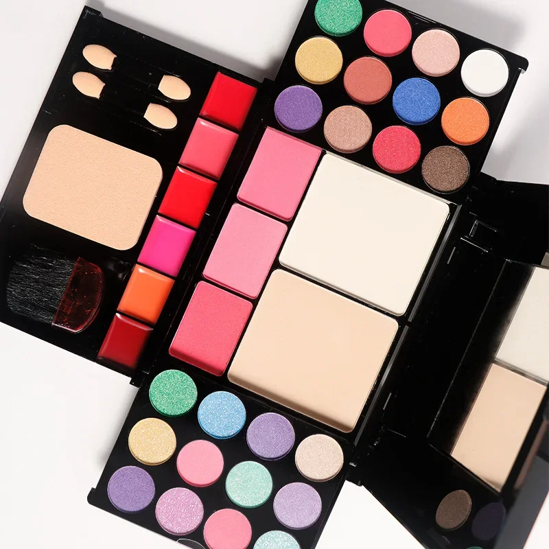 Rihao 8163 Eye Shadow Set Stage Makeup Must-have Pearlescent Multi-function Eye Shadow Palette for Students