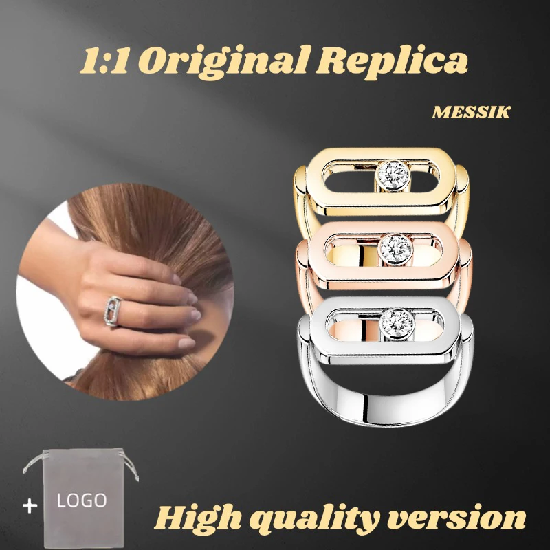 2024 New Official Website MESSIK Double sided Rings S925 Sterling Silver High Quality Ring IMPERIAL MOVE Series