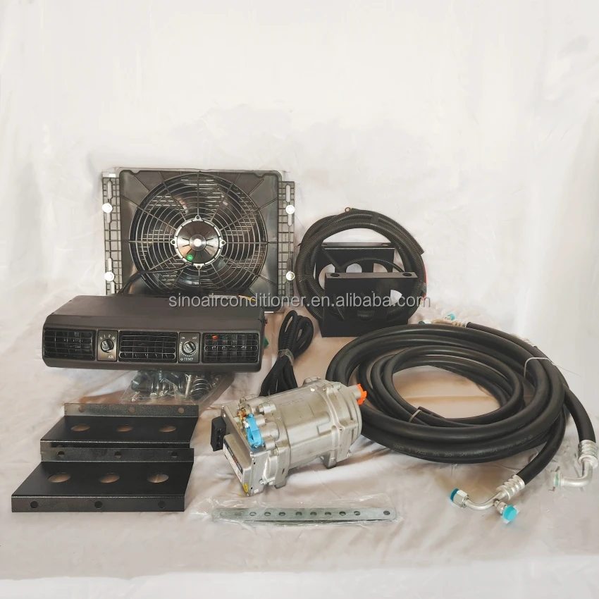 تبريد التدفئة العالمي العربة RV الكهربائية 24 فولت سيارة تحت لوح التيار المتناوب 12 فولت تكييف الهواء التلقائي 12 فولت للتعديل