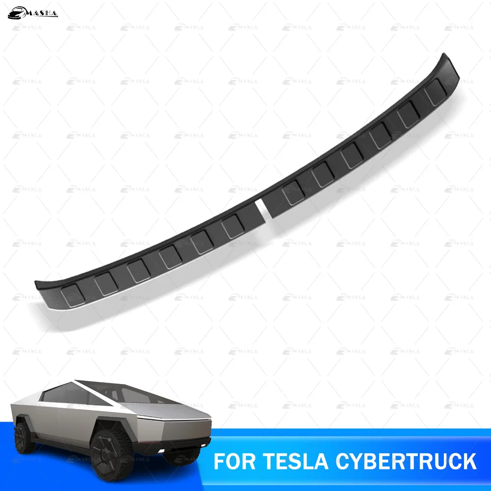 

Передняя запасная пороговая полоса коробки для Tesla Cybertruck 2024, защитная полоса для багажника бампера, аксессуары для модификации декора пикапа