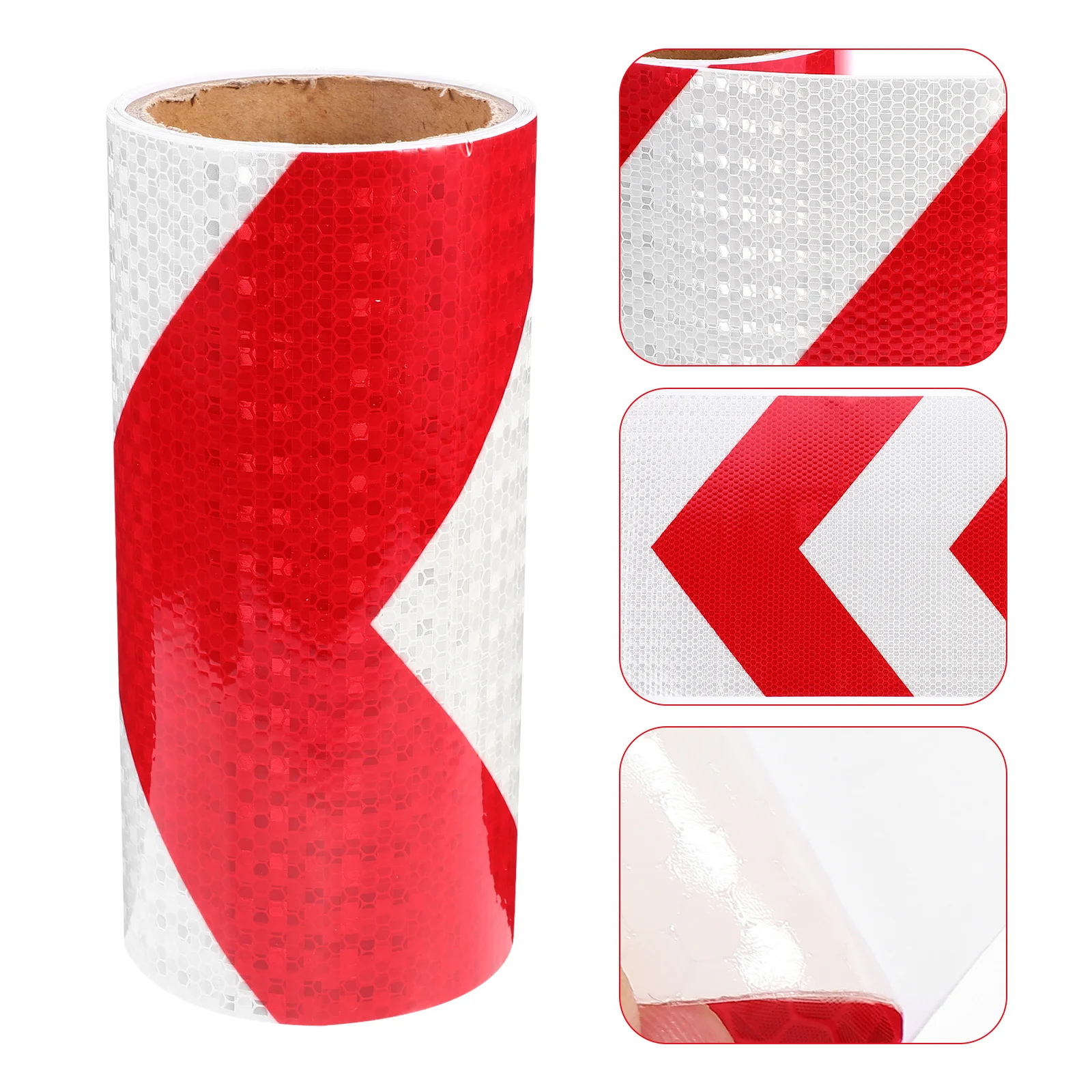 1 pc Reflective Tape Warning Traffic Sign Sticker Night Conspicuous Safety Waterproof Strong Adhesive For Vehicles Road Signs