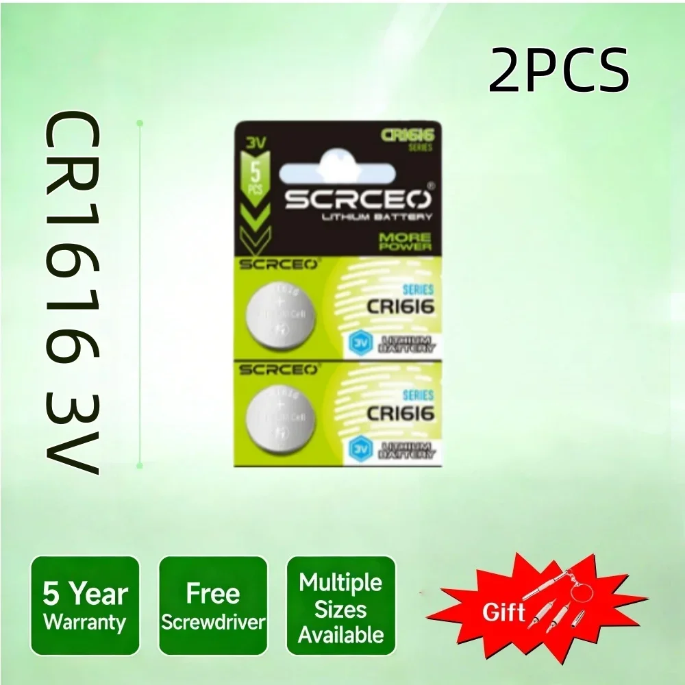2-30PCS 50mAh CR1616 High Quality Button Battery 3V CR 1616 DL1616 BR1616 5021LC LM1616 Watch Car Remote Control Lithium Battery