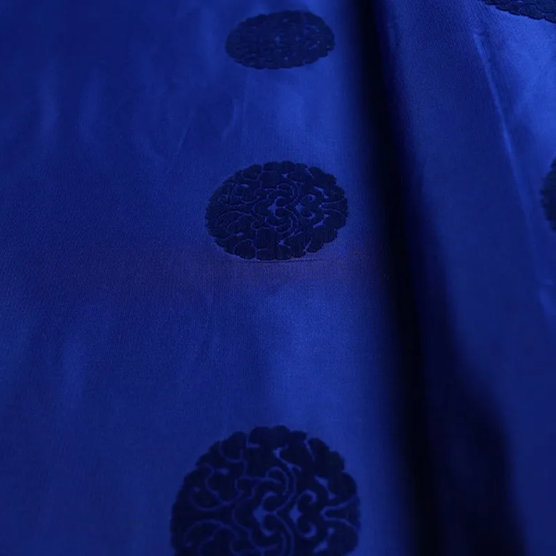 Handmade Zhangzhou satin jacquard fabric polyester fiber traditional pattern Chinese clothing and cheongsam