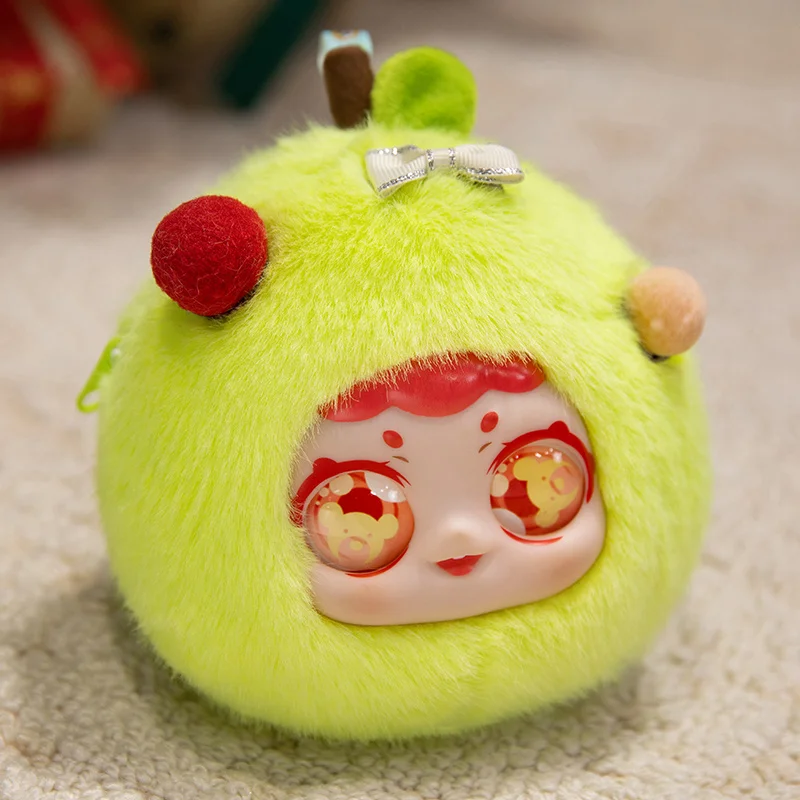 Plastic Doll Silicone Face Toy Macaron Fruit Series Soft And Cute Wallet  Plush