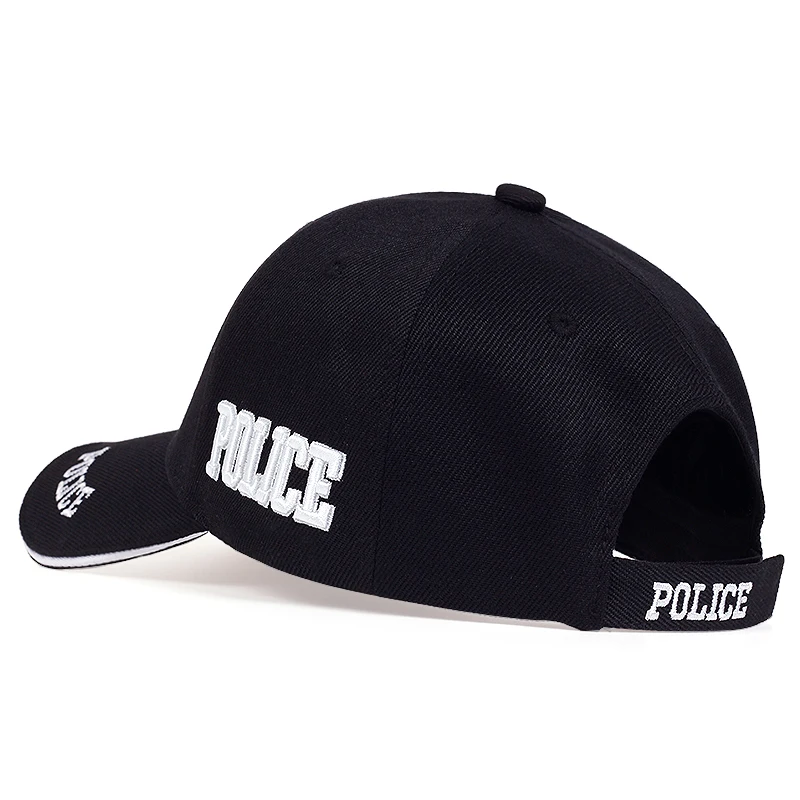 Mode Baseball Cap Outdoor Hoed Toevallige Hoed Hip Hop Verstelbare Unisex Politie Brief Borduurwerk