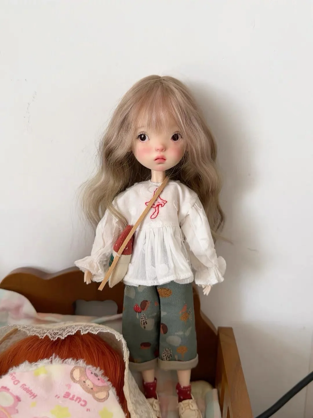 Dula Doll Clothes Dress pantaloni a gamba dritta ricamati a fungo Blythe ob24 Azone Licca ICY JerryB 1/6 accessori per bambole Bjd