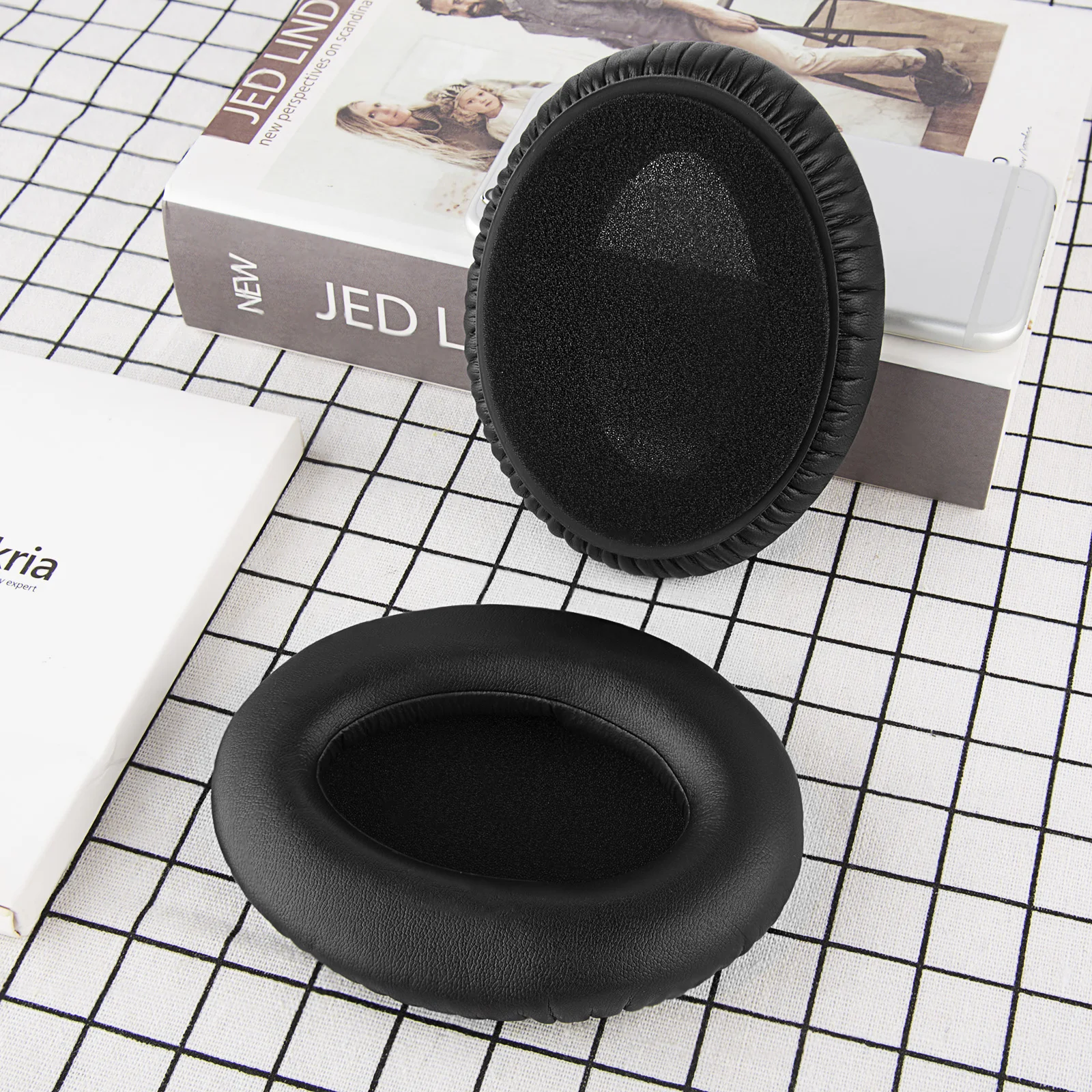 Geekria Earpads for Sennheiser HD380 PRO PC350 PXC350 PXE350 HME95 Headset Replacement Headphones Protein Leather Ear Pads Cover