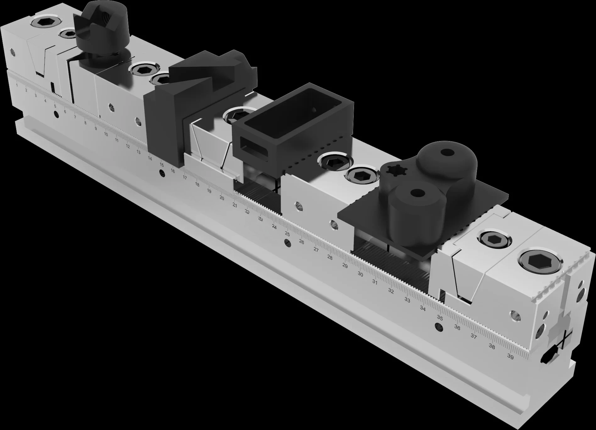 Adjustable Multiple Clamp  in Row for Horizontal Machine Center KSD88-400FD