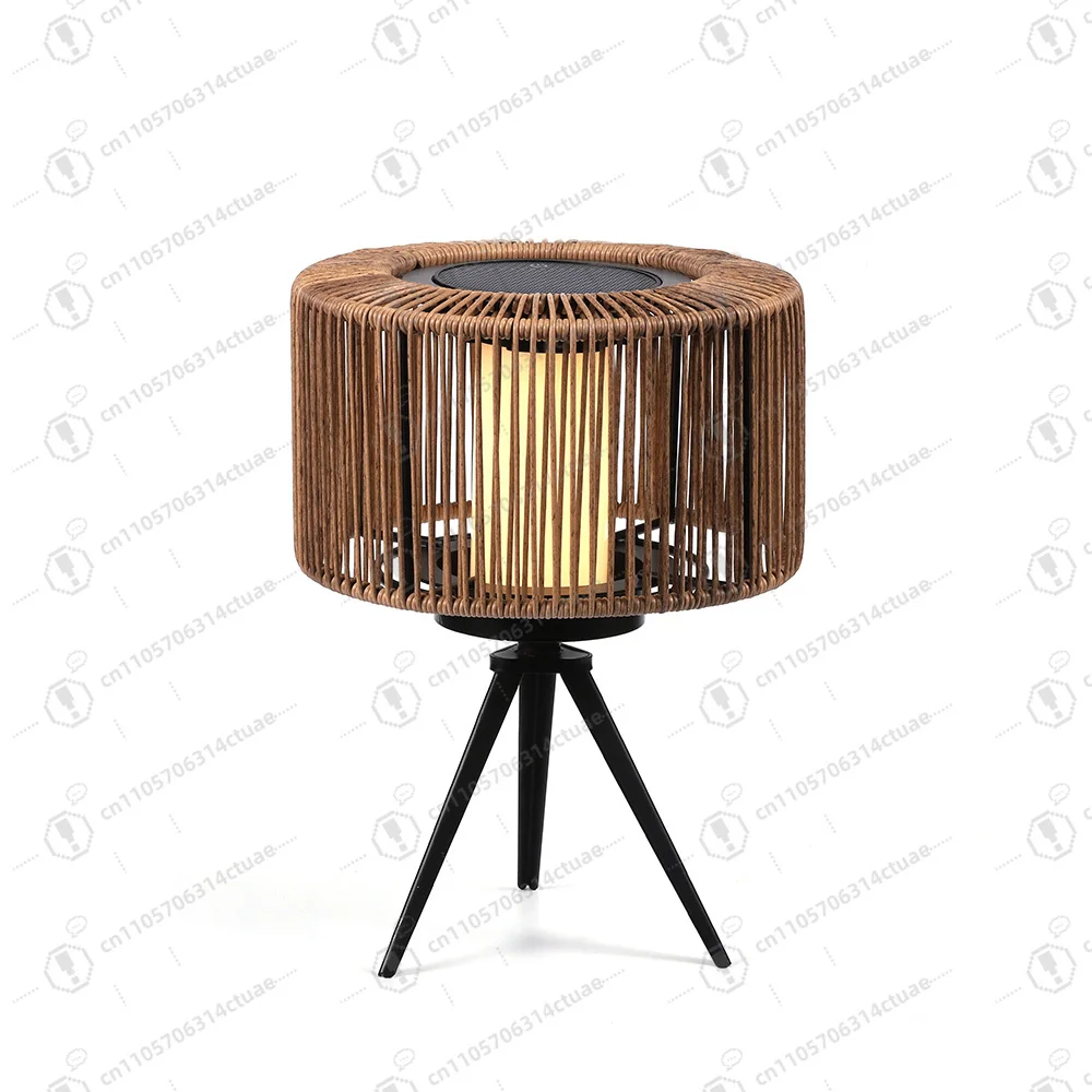 

Outdoor LED Solar Rattan Lights - for Courtyards, Gardens, Backyards & Terraces, Woven Landscape Ornament