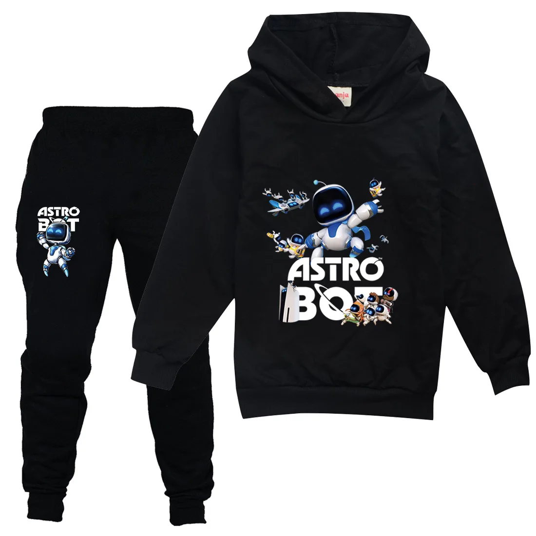 Gioco ASTRO BOT Felpa con cappuccio Bambini Comic ASTROBOT Vestiti Ragazzi Moda Felpe con cappuccio Pantaloni 2 pezzi Set Ragazze del bambino