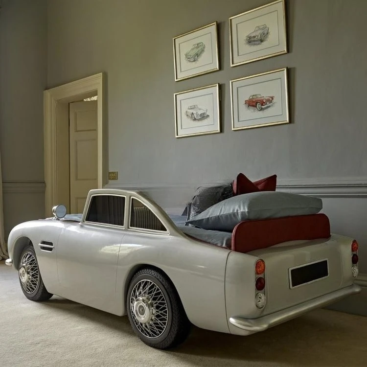 Dream Kingdom solid wood bed, multi-functional car bed, light luxury single bed