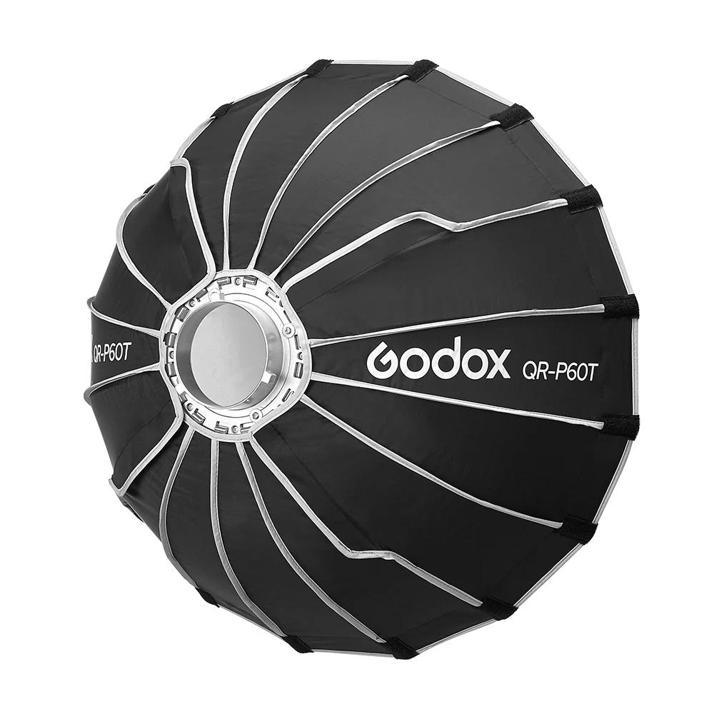 Godox QR-P60T 60CM QR-P90T 90CM QR-P120T 120CM QR-P150T 150CM Quick Release Parabolic Softbox Honeycomb Grid for Studio Flash