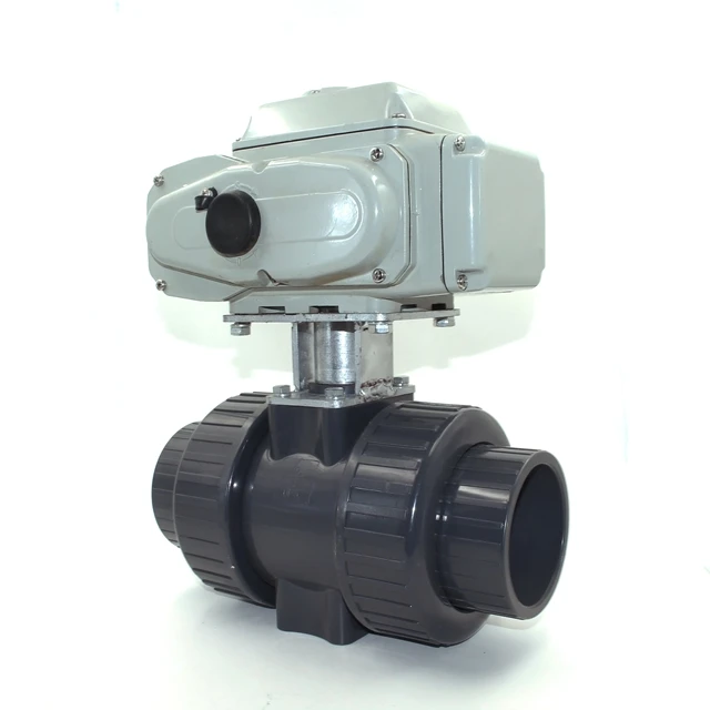 Factory supply 50mm electrical motorized actuator pvc plastic ball valve