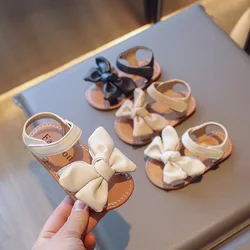 Kid Sandals Summer New Girls' Casual Shoes Bow Princess Shoes Soft Sole Girl Sandals Baby Beach Shoes Fashion Kid Shoe Sandalias