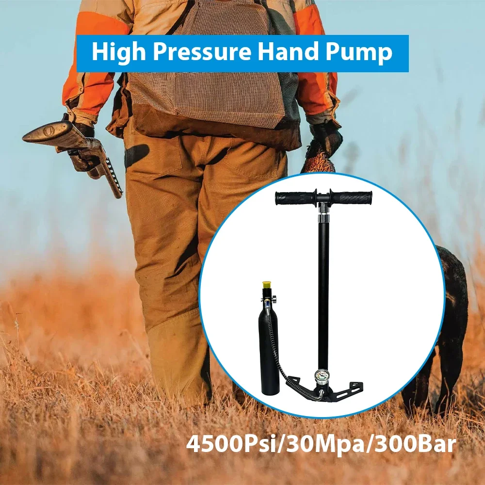 4 Stage High Pressure Air Pump 30mpa 4500psi 300bar For Pcp Hunting Car Bicycle Refilling PCP Compressor Air Pump High Pressure