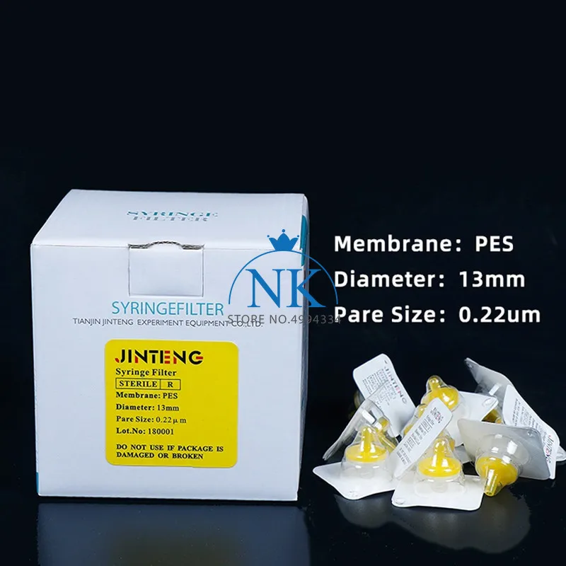 10pcs/lot Lab Nylon/PES/PTFE sterile needle-type filter 13mm 25mm 33mm 0.22um/0.45um  Millipore Membrane Syringe filter