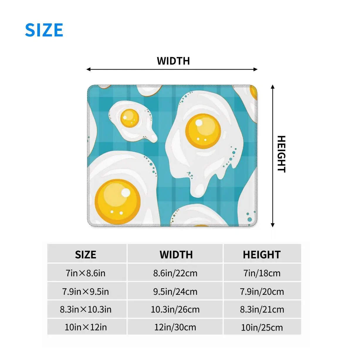 Alfombrilla de ratón Kawaii Fried Egg, alfombrilla para teclado de ordenador, alfombrilla para ratón, alfombrilla para escritorio de PC para juegos, alfombrillas para mesa de oficina