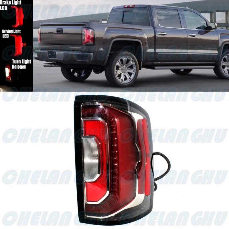 

Right Side Rear Tail Lamp Light With Bulbs 84365931 /GM2801295 For GMC Sierra 1500 2016 2017 2018 2019