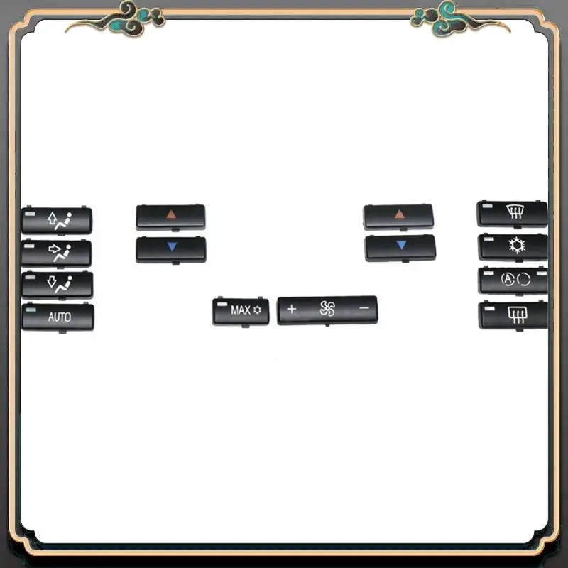 

M45K-Replacement Climate A/C Control Control Panel Switch Buttons Cover Caps Part For BMW E39 E53 M5 X5