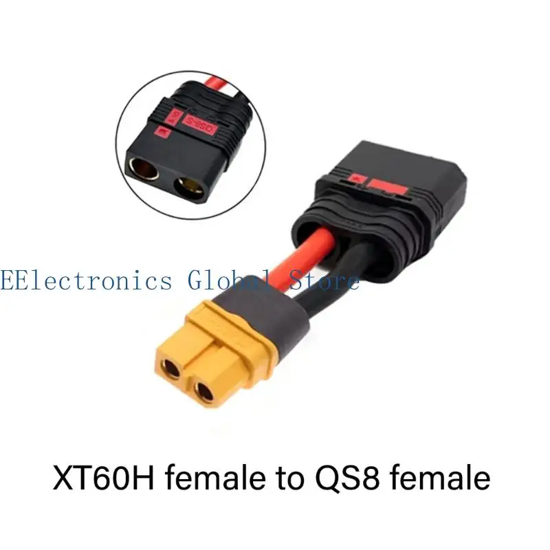 462B XT60 to QS8 Power Connectors Cable Mobile Power Cable 3 Length Optional Charging Cord Suitable for Small FPV Setups