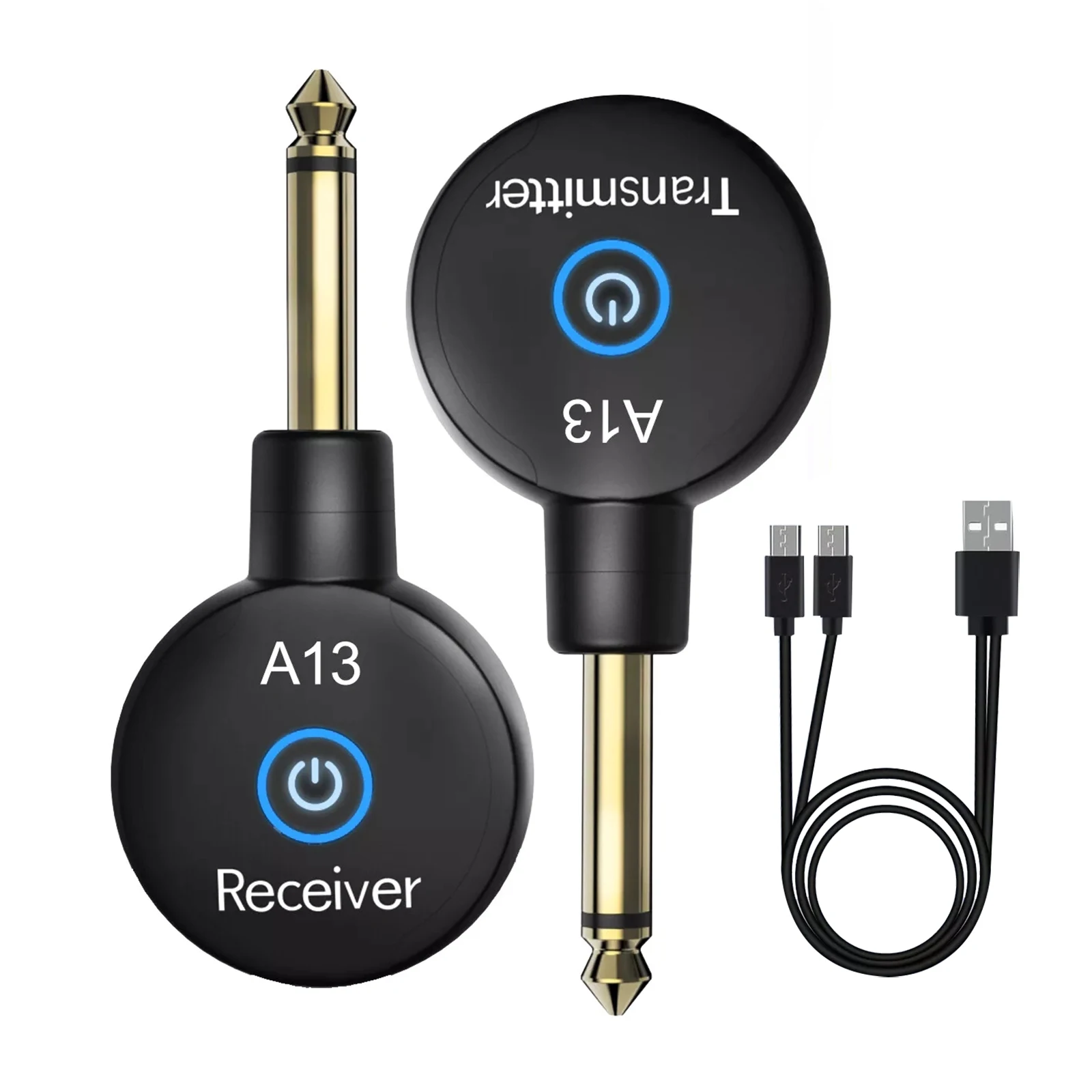 خفيفة الوزن 2.4 جيجا هرتز نظام الغيتار اللاسلكي دقة الصوت الغيتار اللاسلكي جهاز ريسيفر استقبال وإرسال مكبر للصوت باس أجزاء الغيتار #3