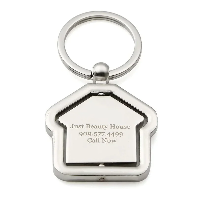 شحن مخصص لطيف الكرتون البيت المفاتيح قلادة سيدة المنزل الأسرة مفتاح سلسلة حقيبة معدنية كيرينغ حزب سحر أفضل الرجال هدية مجوهرات