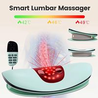 Smart Lumbar Massager Electric Lumbar Traction Massager Waist Massage Machine 3 Heated Modes Electric Lumbar Traction Device