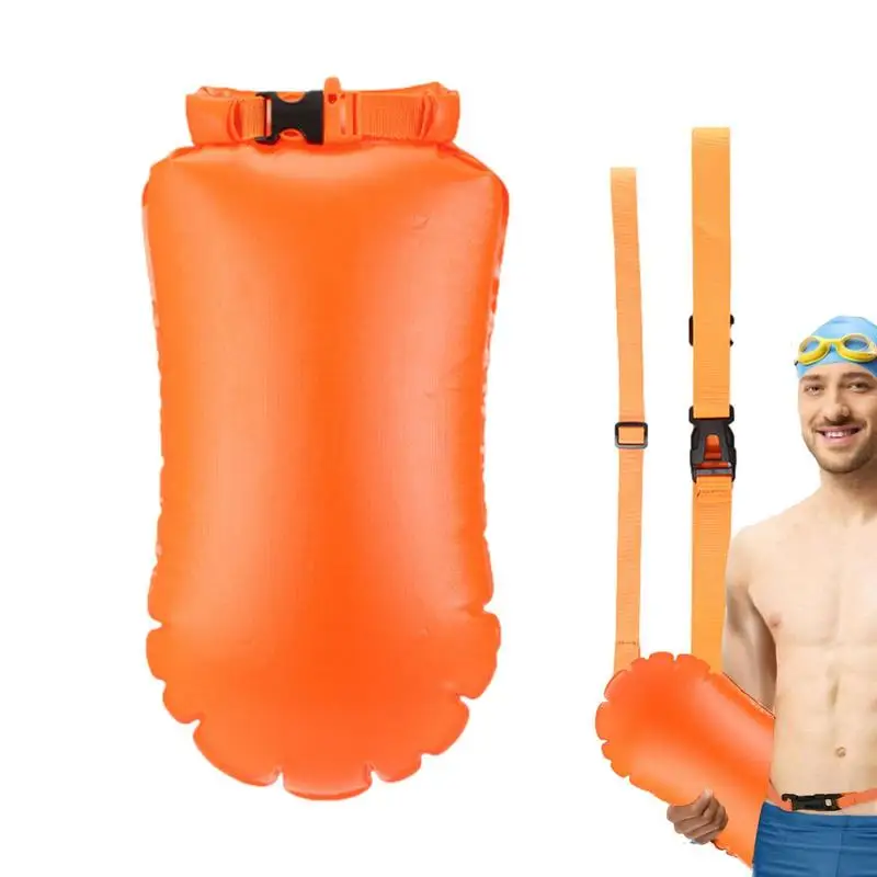 Aufblasbare Schwimm boje schwimmen Erwachsene Wassersport Sicherheits tasche zum Schwimmen Schnorcheln Kajak Angeln Rafting Surfen Surfen Tauchen