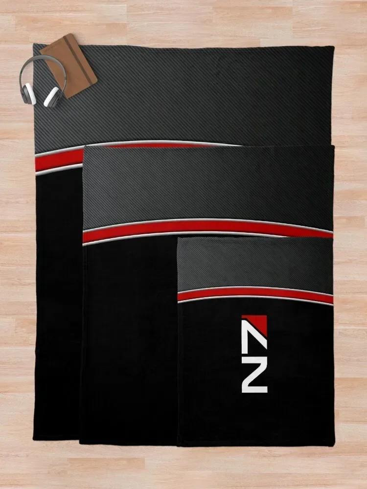 N7 Mass effect emblem! Throw Blanket Flannel Fabric bed plaid Luxury St Decorative Sofas Camping Blankets