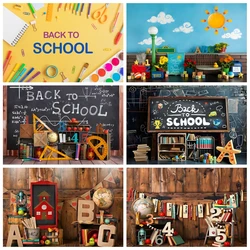 Back To School Backdrop for Photography AI Scence Classroom Blackboard Teaching Aids Kids Party Decor Background Photo Studio