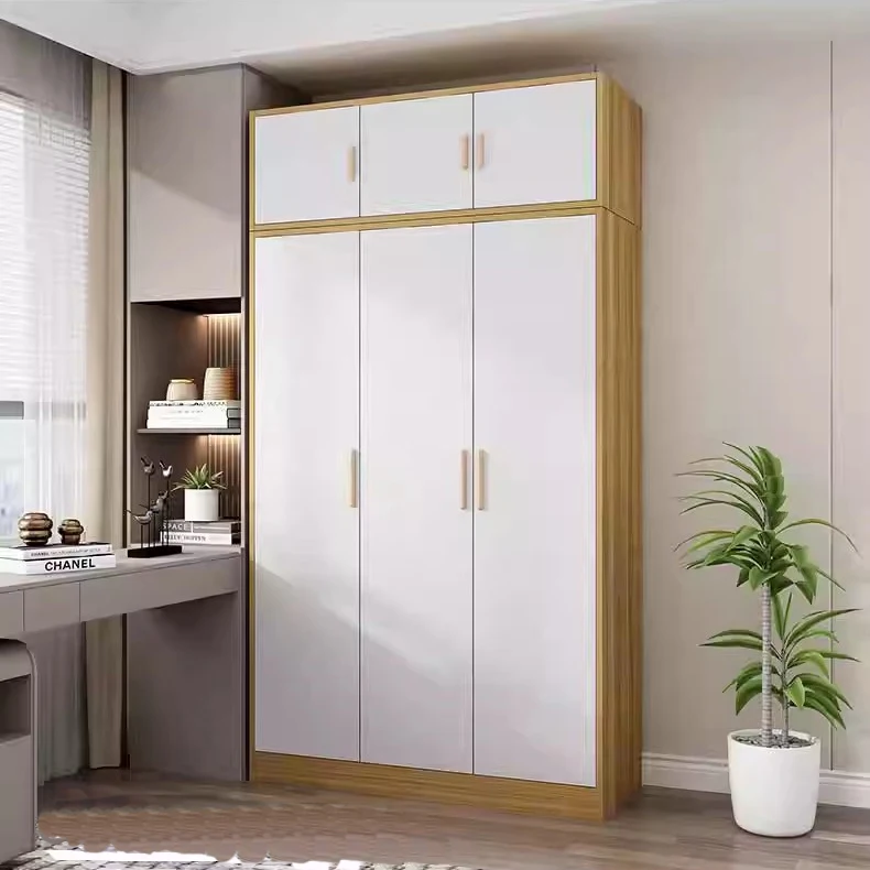 Modern bedroom furniture wardrobe system, house interior wardrobe door, minimalist design wardrobe