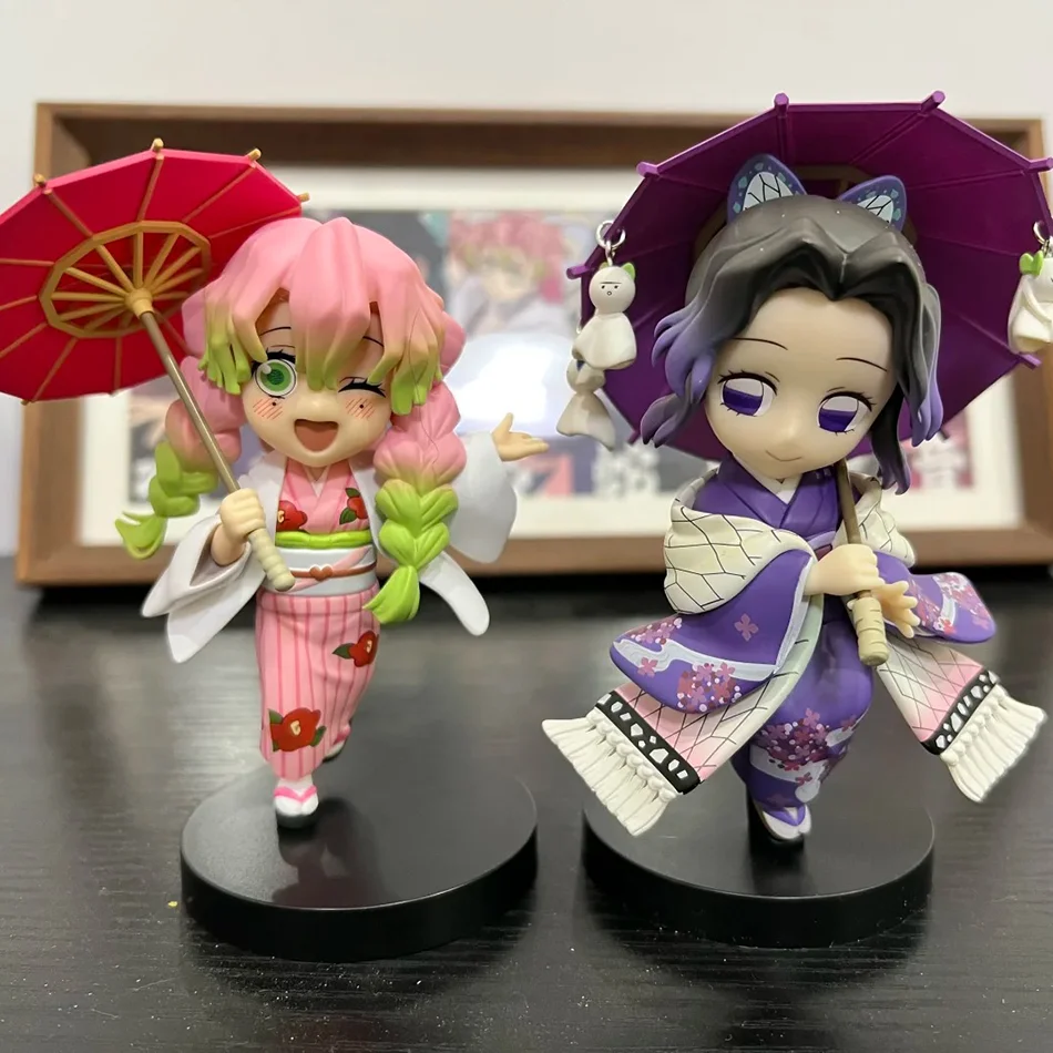 Anime Demon Slayer Kimetsu no Yaiba Figure 15cm Kanroji Mitsuri Kochou Shinobu Action Figural Plum Rain Series Model Toy Gifts