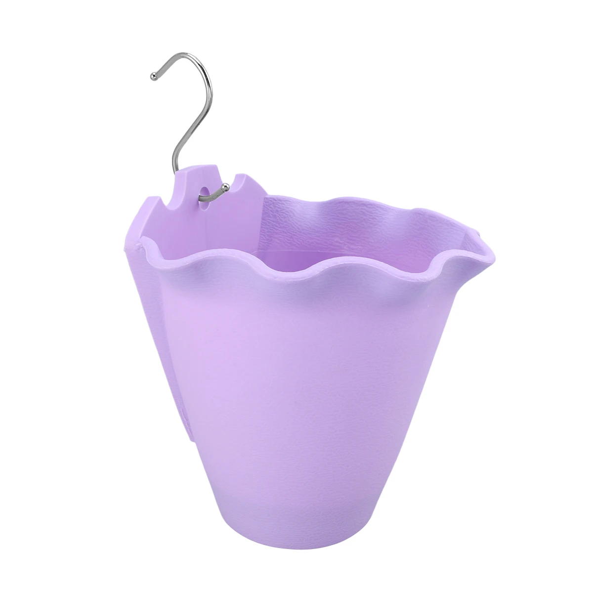 

Plastic Wall Hanging Flower Pot Basket Balcony Guardrail Security Window Hanging Wall Green Plants Suclucents Flower Holder (Pur