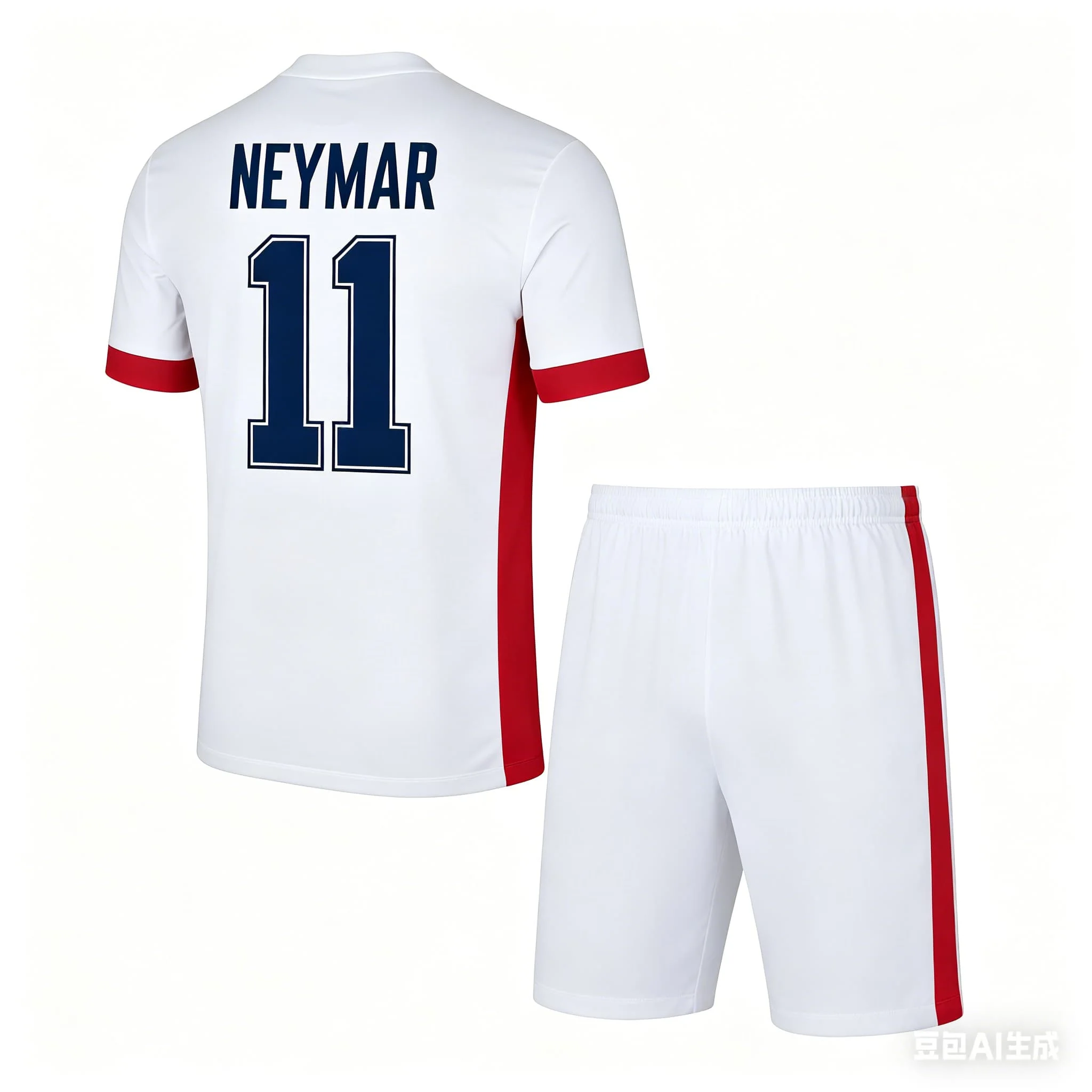 

Summer New Style # Neymar No.11 # Men's T-shirt Shorts Football Sports Set Loose Quick Drying Casual Set