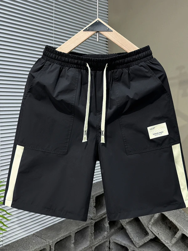 

Faionable Casual Men's ort orts Summer 2025 Beach Sports f-length Mid-calf Polyester Fiber Cool Feeling Thin Model