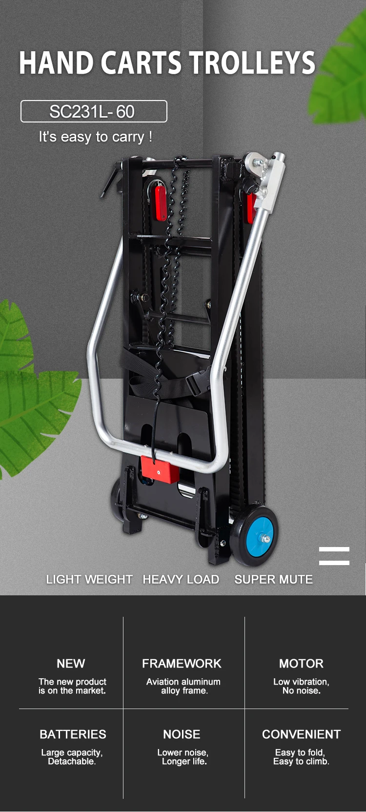 China Factory Trailer Dolly Tow     Dolly Trolley Hand Carts Trolleys