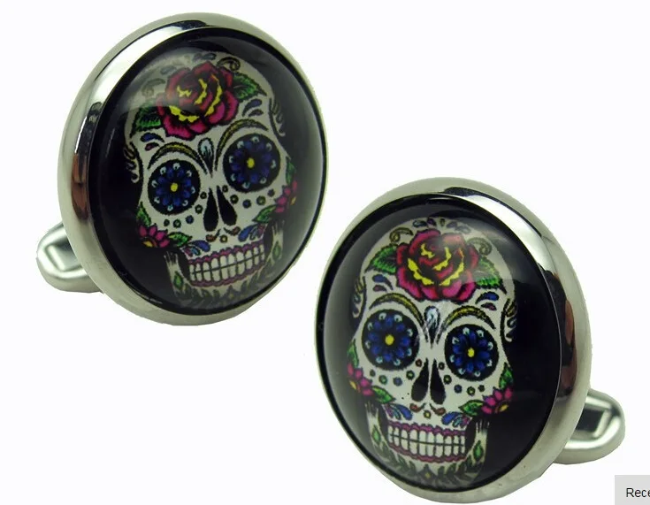 Skull Cufflinks 28 Vintage Skeleton Designs Men\'s Designer Cuff Links Wholesale&retail