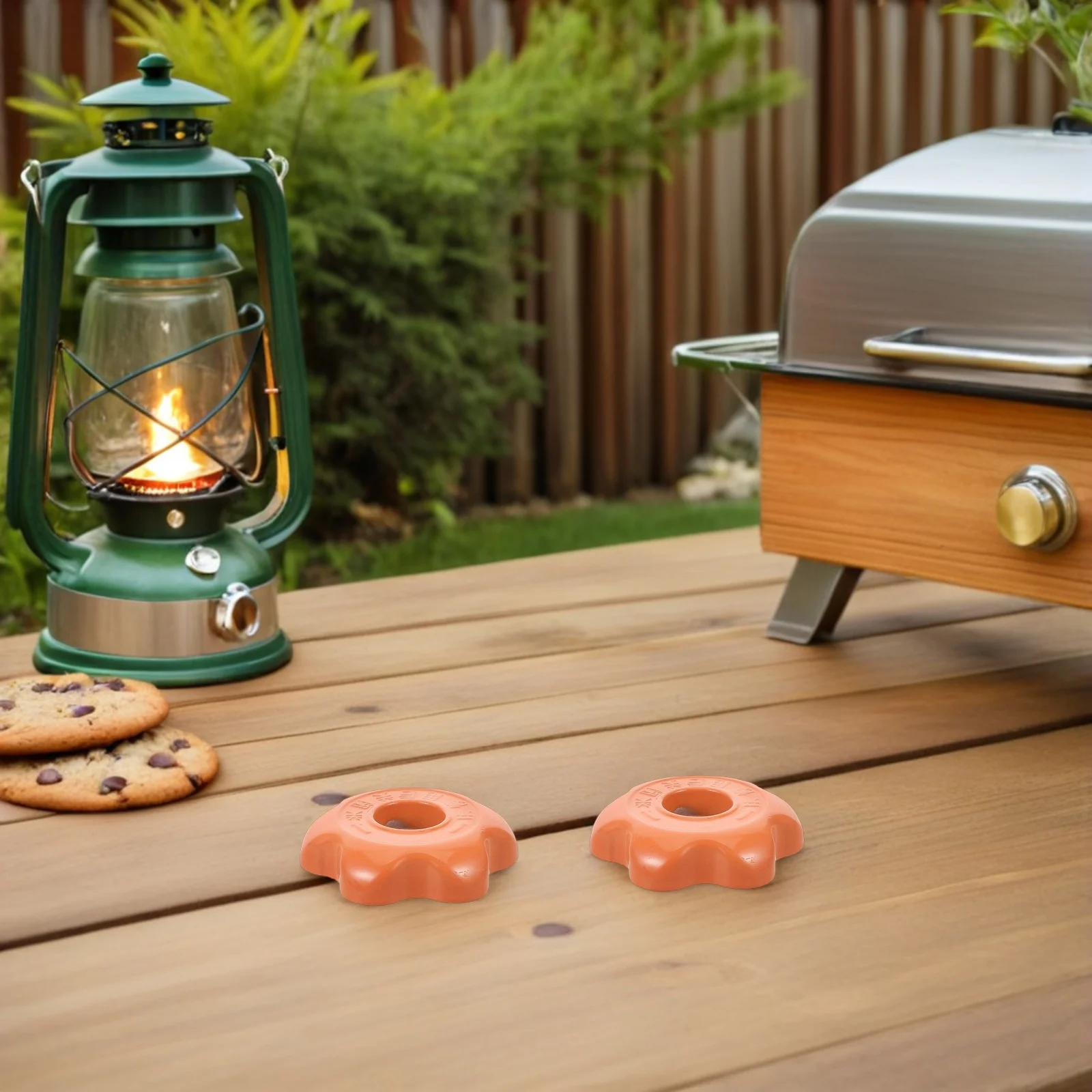 6 قطعة ملحقات اسطوانة الغاز المسال مقبض صمام عالمي لأسطوانات 15 كجم قبضة مسننة للتحكم السلس للشواء في الهواء الطلق