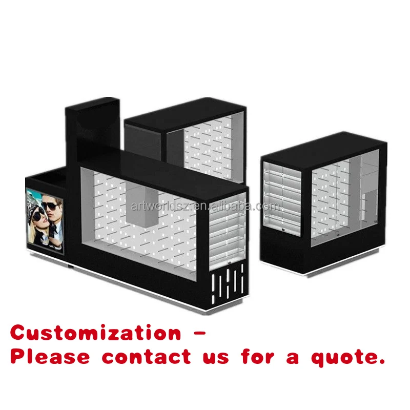

custom.Artworld Displays Simple Shopping Mall Sunglasses Display Kiosk New Eyewear Showcases
