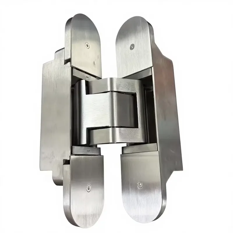 SG BS300 Heavy Zinc Alloy Stainless Steel Invisible Concealed Hinges 3D Adjustable Swing Gate 300KG Door 9mm Thick