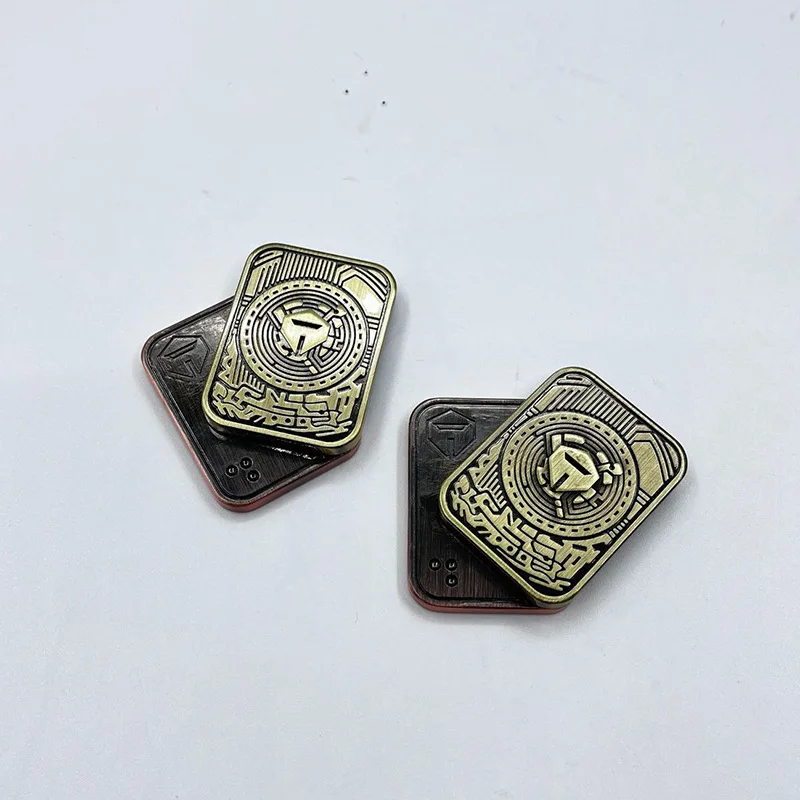 NDEDC Knight Sound Coin Clicker Seitlich Drückbares Mechanisches Metall-Fingerspielzeug Desktop-Dekompressionsspielzeug