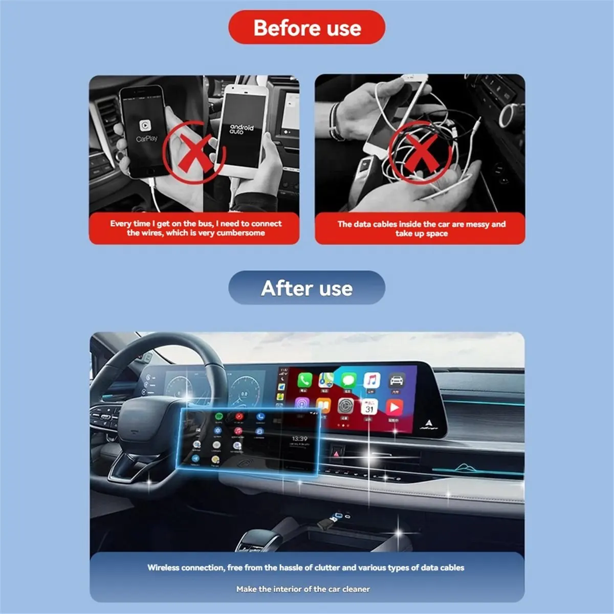 

Перфоклавиальный-SE PRO 2 в 1 беспроводной адаптер Carplay Smart AI Box Android Auto/Carplay USB-ключ проводной Carplay на беспроводе