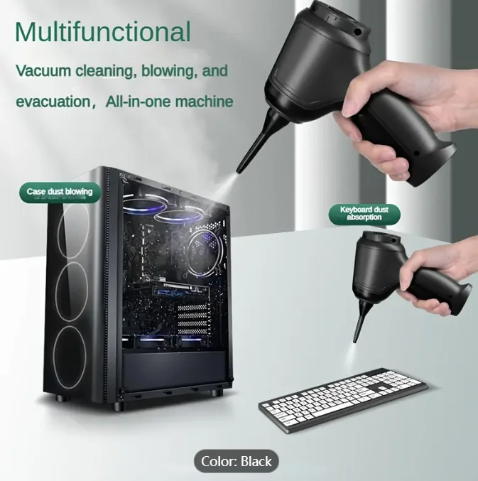 Aspirateur sans fil 3 en 1 avec forte aspiration, longue durée de vie de la batterie et chargement USB rechargeable – Conception compacte pour voiture et