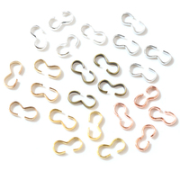8x4 13x6.5mm 100pcs/lot  6 Colors Pendant Necklace Buckle Clasp Connectors Bangle Bracelet For Cameo Jewelry Accessories for DIY