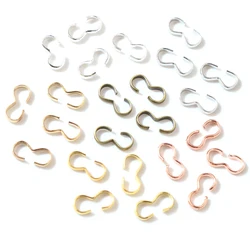 8x4 13x6.5mm 100pcs/lot  6 Colors Pendant Necklace Buckle Clasp Connectors Bangle Bracelet For Cameo Jewelry Accessories for DIY