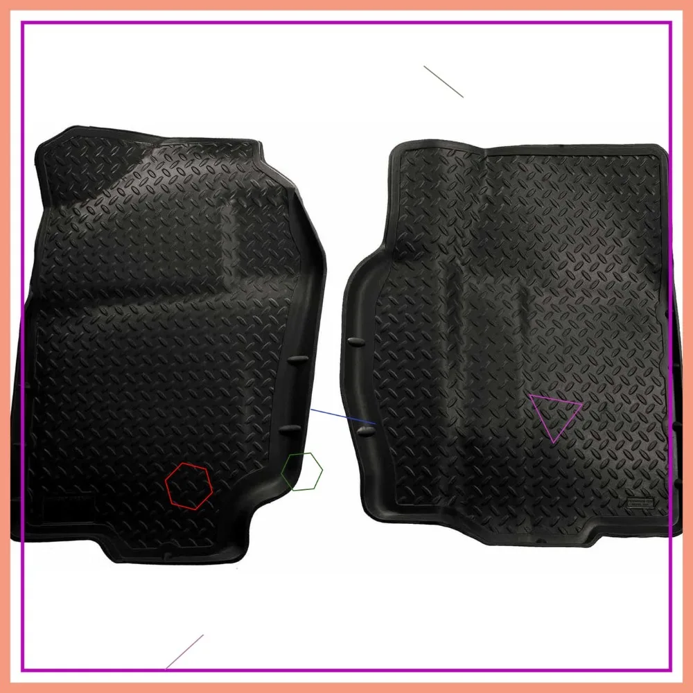

Classic Style Floor Mats for Dodge Ram 1500 (1994-2001) & 2500/3500 (1994-2002) Front Row 2-Pc Black