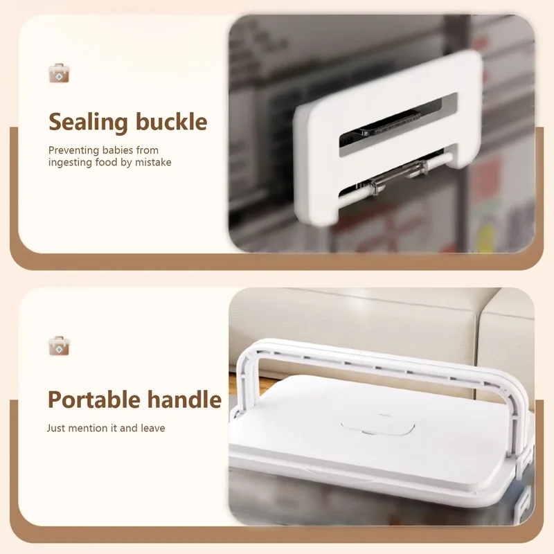 Portable Medicine Box Large Capacity Home First Aid Medical Kit Family Emergency Medicine Box with Multi-layer Drug Storage Case - view 3
